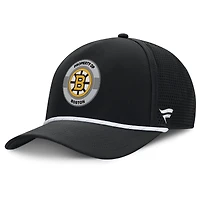 Men's Fanatics Black Boston Bruins Authentic Pro Rink Adjustable Hat