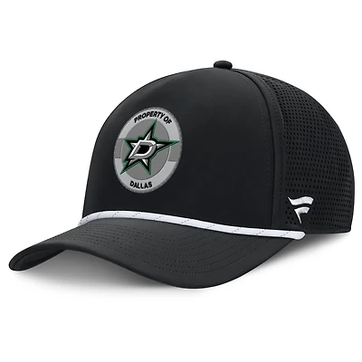 Men's Fanatics Black Dallas Stars Authentic Pro Rink Adjustable Hat