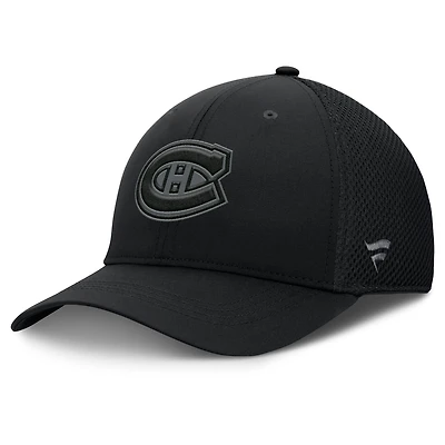 Men's Fanatics Black Montreal Canadiens Authentic Pro Road Flex Hat