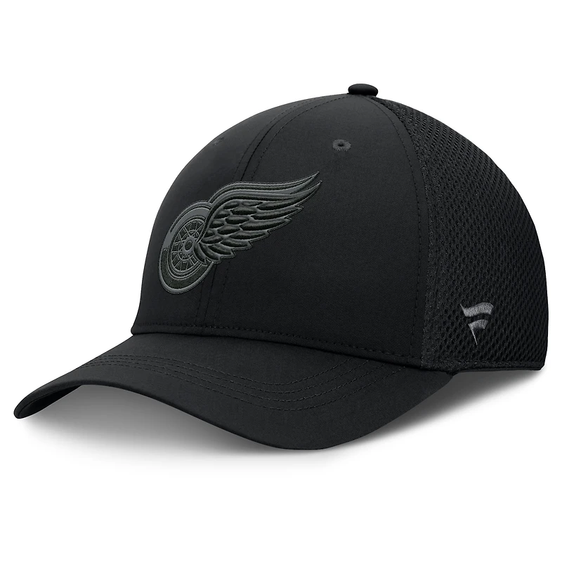 Men's Fanatics Black Detroit Red Wings Authentic Pro Road Flex Hat