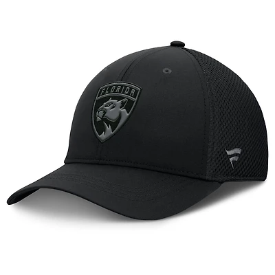Men's Fanatics Black Florida Panthers Authentic Pro Road Flex Hat