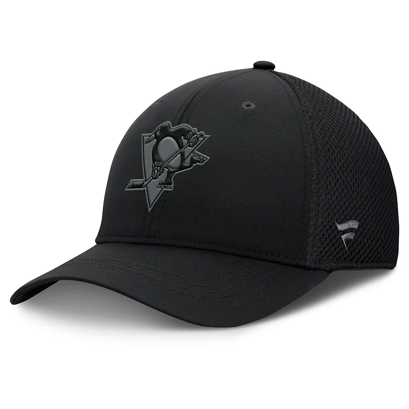 Men's Fanatics Black Pittsburgh Penguins Authentic Pro Road Flex Hat