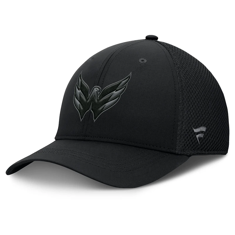 Men's Fanatics Black Washington Capitals Authentic Pro Road Flex Hat