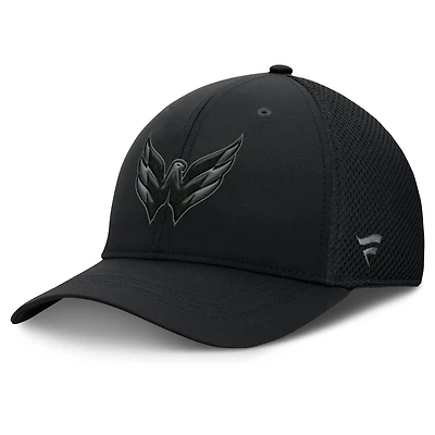 Men's Fanatics Black Washington Capitals Authentic Pro Road Flex Hat