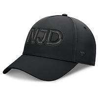 Men's Fanatics Black New Jersey Devils Authentic Pro Road Team Code Flex Hat