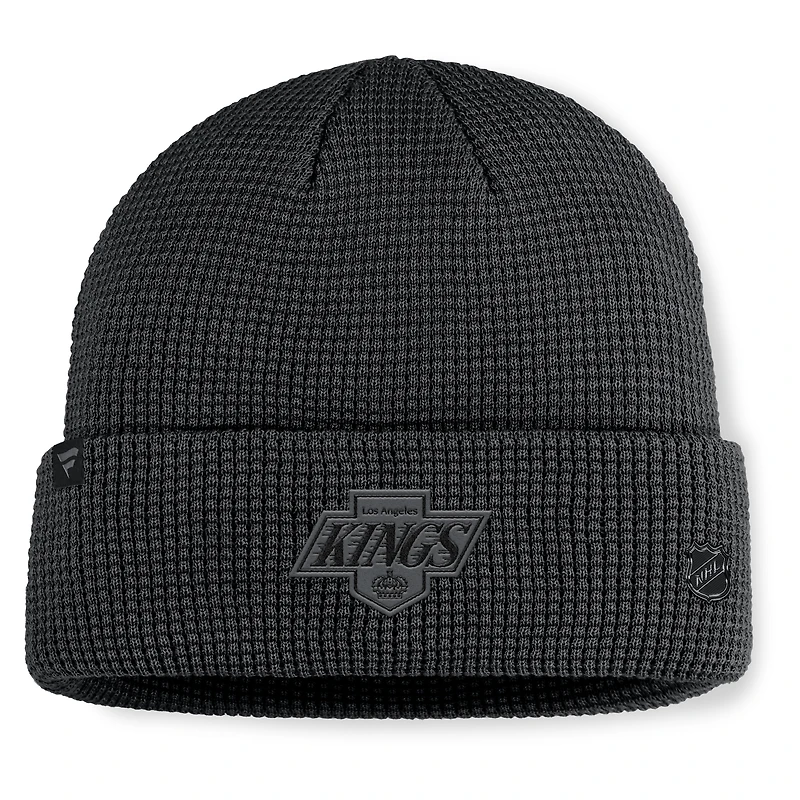 Men's Fanatics Black Los Angeles Kings Authentic Pro Road Cuffed Knit Hat