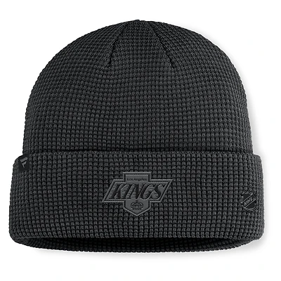 Men's Fanatics Black Los Angeles Kings Authentic Pro Road Cuffed Knit Hat