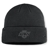 Men's Fanatics Black Los Angeles Kings Authentic Pro Road Cuffed Knit Hat