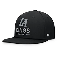 Men's Fanatics Black Los Angeles Kings Authentic Pro Rink Lockup Snapback Hat