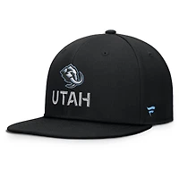 Men's Fanatics Black Utah Mammoth Authentic Pro Rink Lockup Snapback Hat