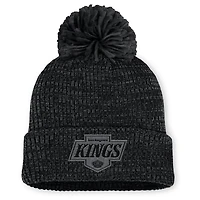 Women's Fanatics Black Los Angeles Kings Authentic Pro Road Cuffed Knit Hat with Pom