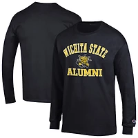 Men's Champion Wichita State Shockers Alumni Arched Long Sleeve T-Shirt