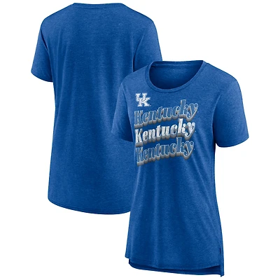 Women's Royal Kentucky Wildcats Classic Repeat Tri-Blend T-Shirt