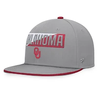 Men's Fanatics Gray Oklahoma Sooners Duo Snapback Hat