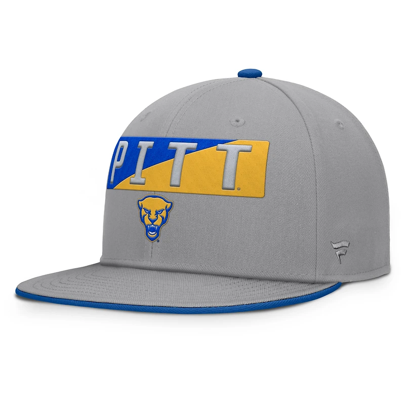 Men's Fanatics Gray Pitt Panthers Duo Snapback Hat