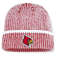 Men's Fanatics  Red/White Louisville Cardinals Haze Cuffed Knit Hat