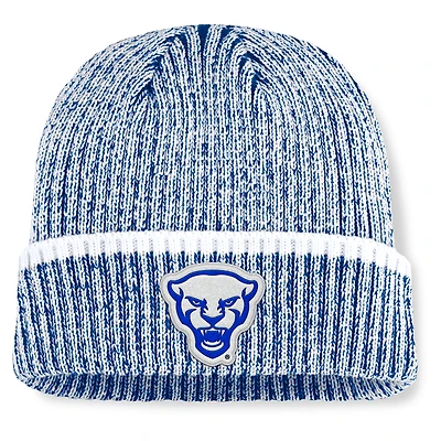 Men's Fanatics  Royal/White Pitt Panthers Haze Cuffed Knit Hat