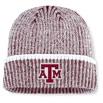 Men's Fanatics  Maroon/White Texas A&M Aggies Haze Cuffed Knit Hat