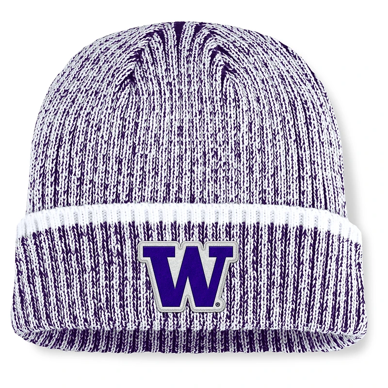 Men's Fanatics  Purple/White Washington Huskies Haze Cuffed Knit Hat