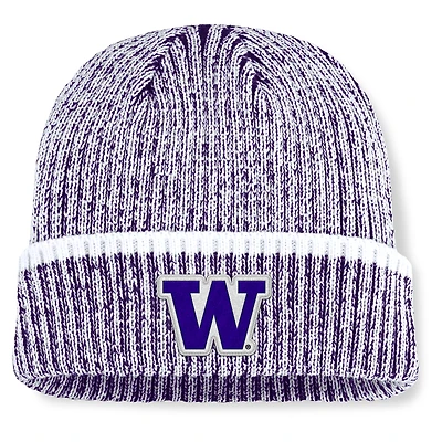 Men's Fanatics  Purple/White Washington Huskies Haze Cuffed Knit Hat