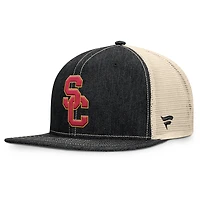 Men's Fanatics Black/Natural USC Trojans Legend Trucker Snapback Hat