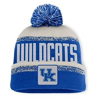 Men's Fanatics Royal/Gray Kentucky Wildcats Thrive Cuffed Knit Hat with Pom