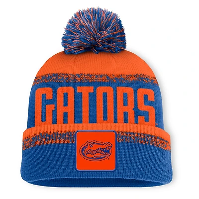 Men's Fanatics Royal/Orange Florida Gators Thrive Cuffed Knit Hat with Pom