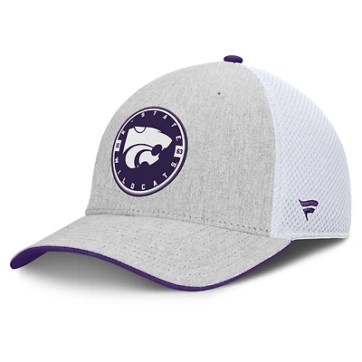 Men's Fanatics  Heather Gray Kansas State Wildcats Trigger Flex Hat