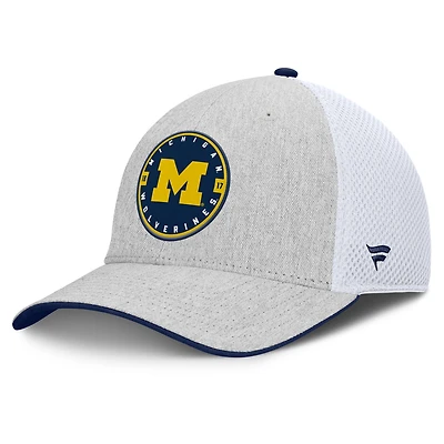 Men's Fanatics  Heather Gray Michigan Wolverines Trigger Flex Hat