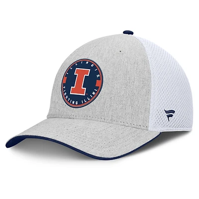 Men's Fanatics  Heather Gray Illinois Fighting Illini Trigger Flex Hat