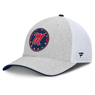 Men's Fanatics  Heather Gray Ole Miss Rebels Trigger Flex Hat