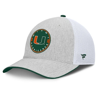 Men's Fanatics  Heather Gray Miami Hurricanes Trigger Flex Hat