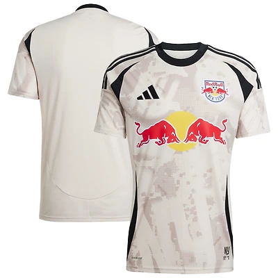 Men's adidas Tan New York Red Bulls 2025 Stone Replica Jersey