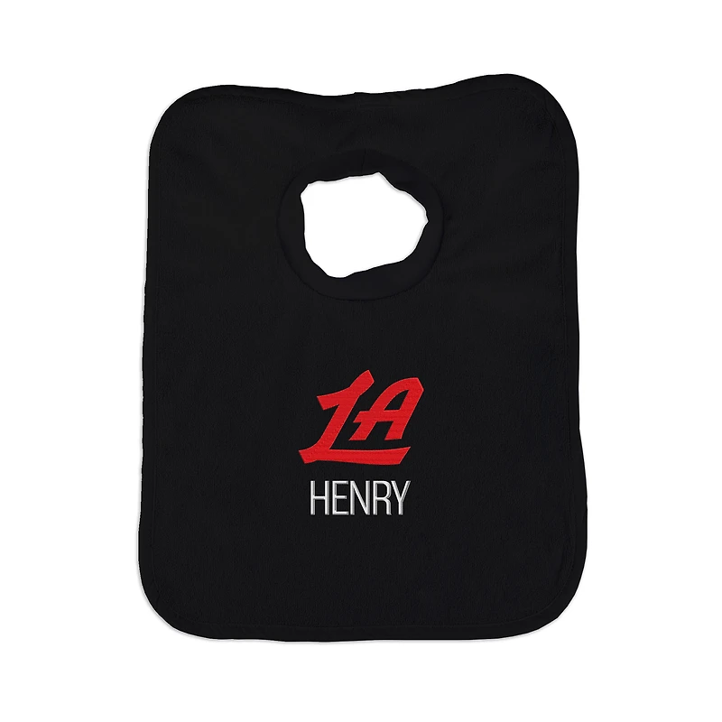 Infant Chad & Jake Black LA Clippers Personalized Pullover Bib