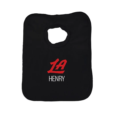 Infant Chad & Jake Black LA Clippers Personalized Pullover Bib