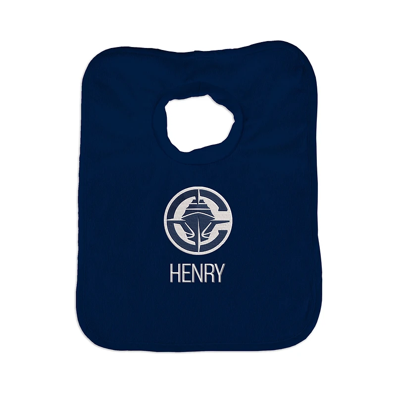 Infant Chad & Jake Navy LA Clippers Personalized Pullover Bib