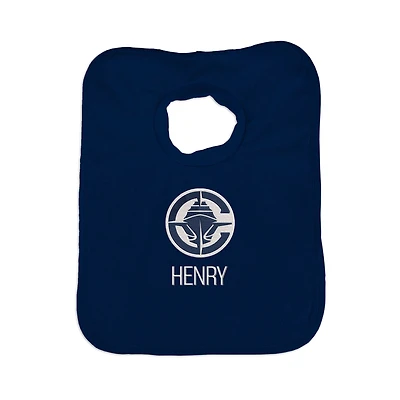 Infant Chad & Jake Navy LA Clippers Personalized Pullover Bib