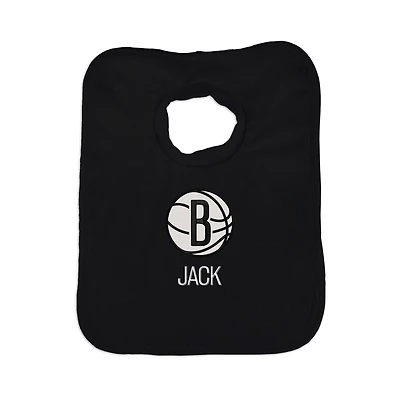 Infant Chad & Jake Brooklyn Nets Personalized Pullover Bib