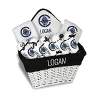 Infant Chad & Jake LA Clippers Team Logo Personalized Large Gift Basket