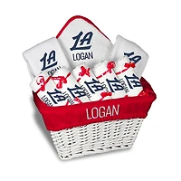 Infant Chad & Jake LA Clippers Team Logo Personalized Large Gift Basket