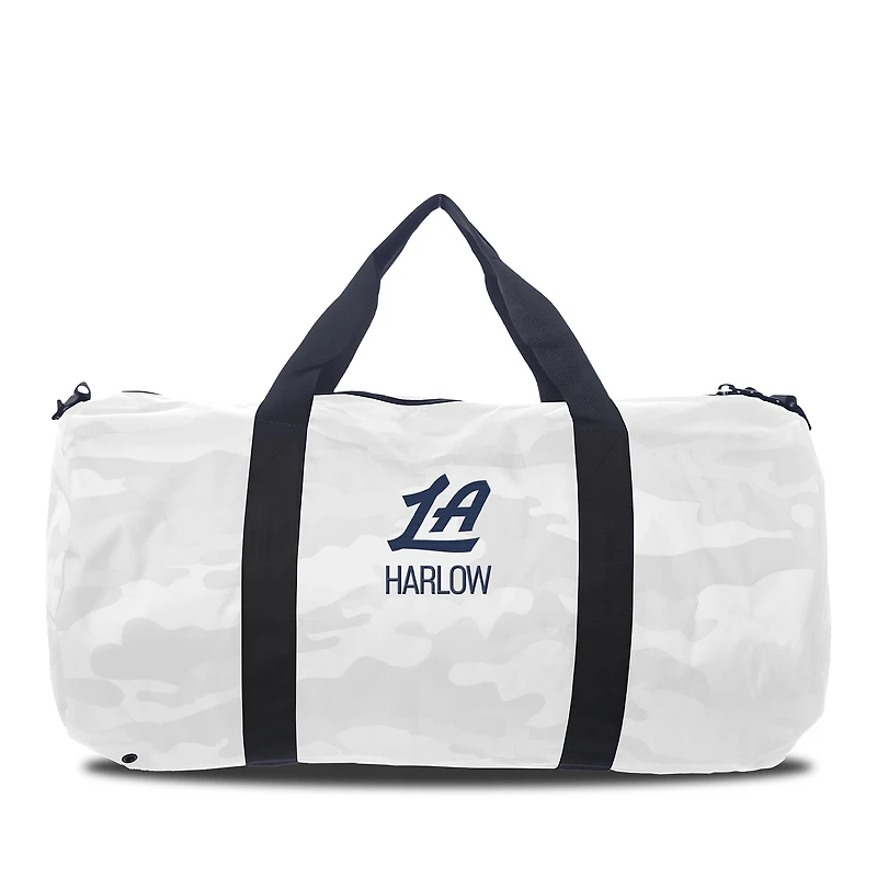 Youth Chad & Jake White LA Clippers Personalized Duffel Bag
