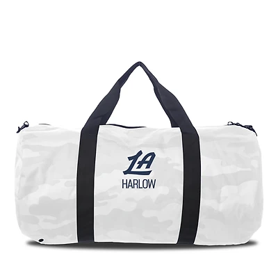 Youth Chad & Jake White LA Clippers Personalized Duffel Bag