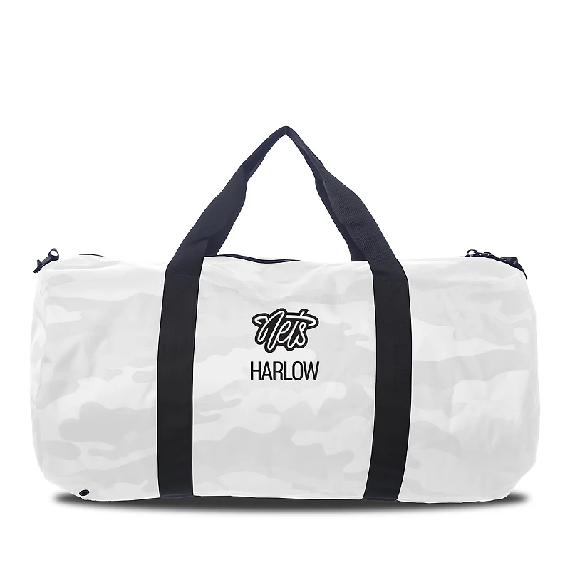Youth Chad & Jake Brooklyn Nets Personalized Duffel Bag