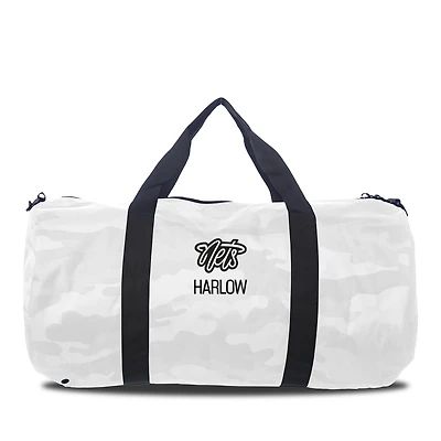 Youth Chad & Jake Brooklyn Nets Personalized Duffel Bag