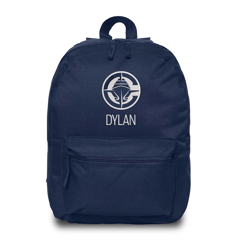 Youth Chad & Jake Navy LA Clippers Personalized Backpack