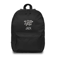 Youth Chad & Jake Black Brooklyn Nets Personalized Backpack