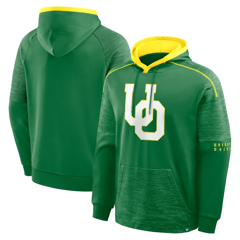 Men's Fanatics Green Oregon Ducks Quad Defender Pullover Hoodie
