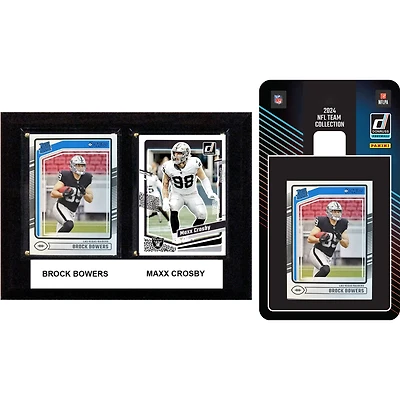Las Vegas Raiders 6" x 8" Player Plaque & 2024 Team Trading Card Set