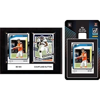 Denver Broncos 6" x 8" Player Plaque & 2024 Team Trading Card Set