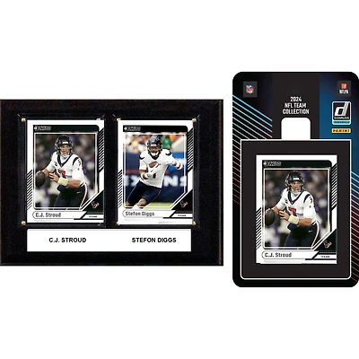 Houston Texans 6" x 8" Player Plaque & 2024 Team Trading Card Set